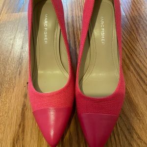 Marc fisher ZALA BLOCK HEEL POINTY TOE PUMP